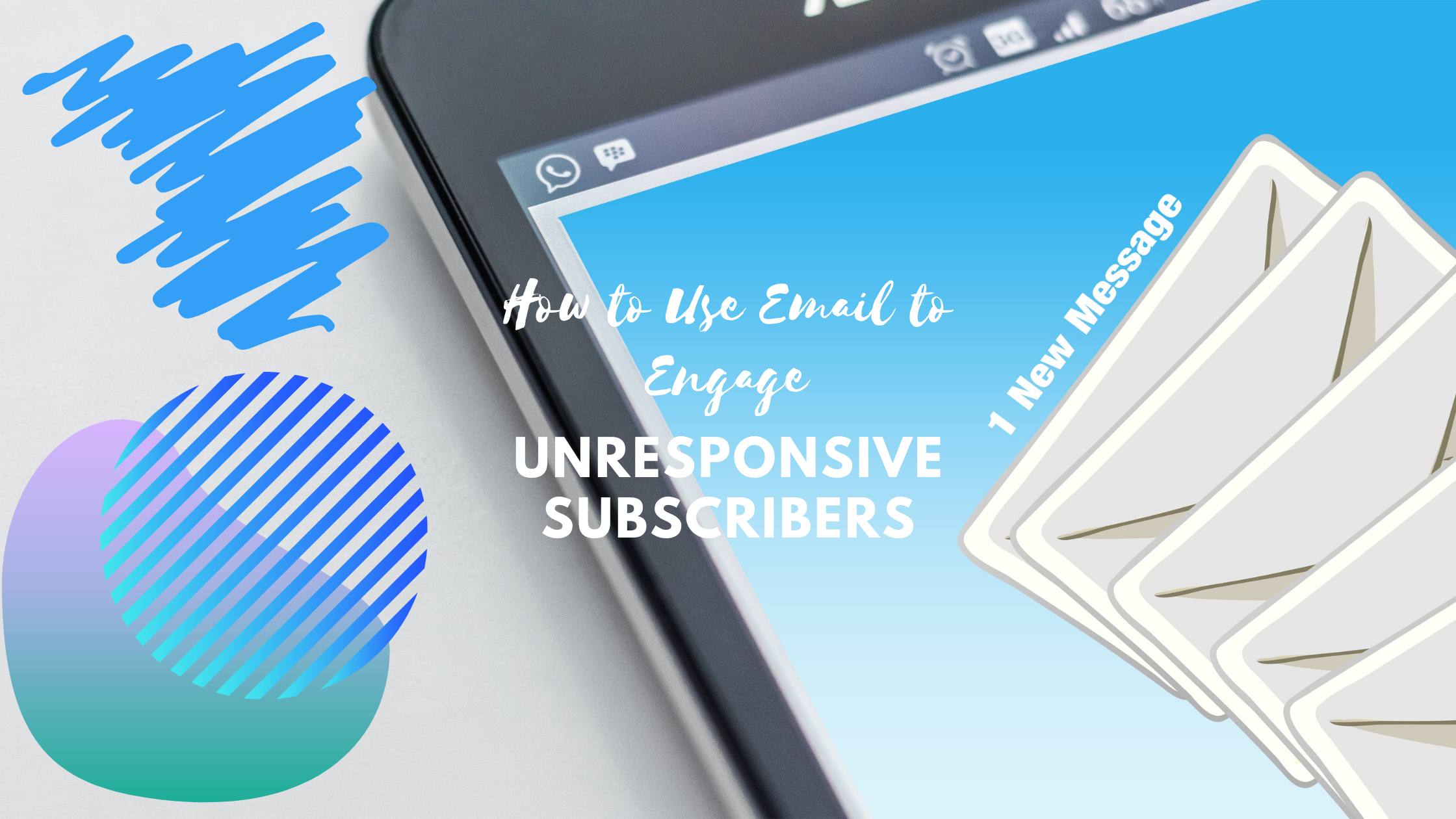 phone showing emails