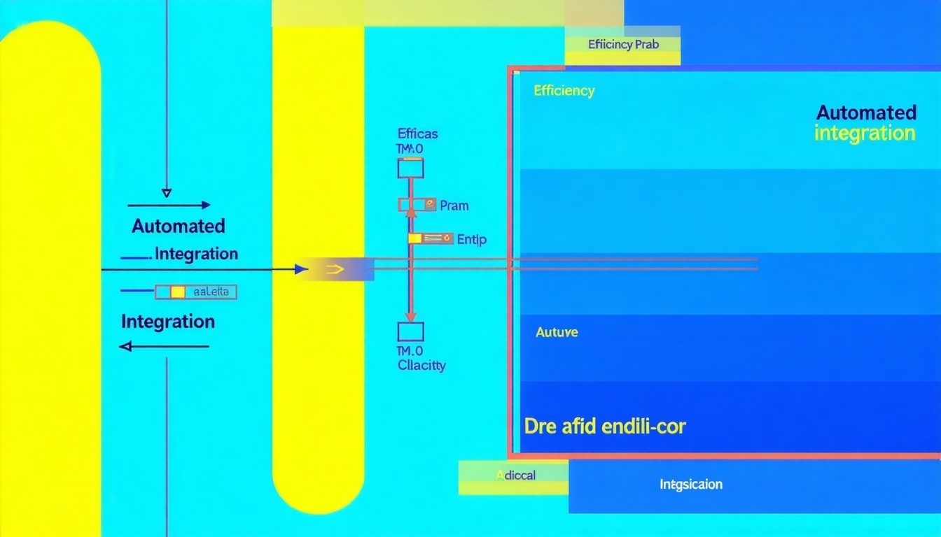 Efficiency chart with automated integration visuals
