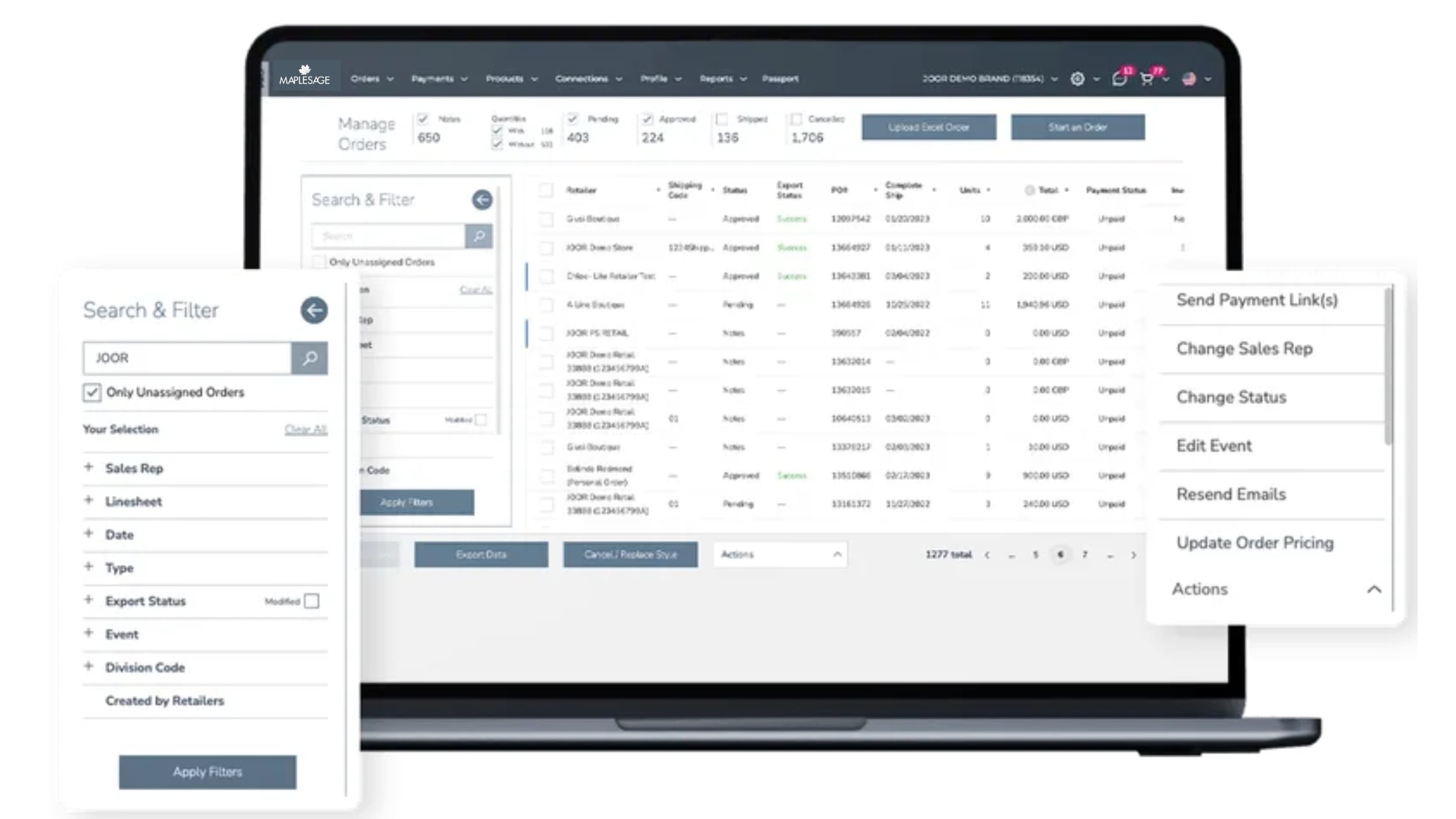MapleSage dashboard key metrics