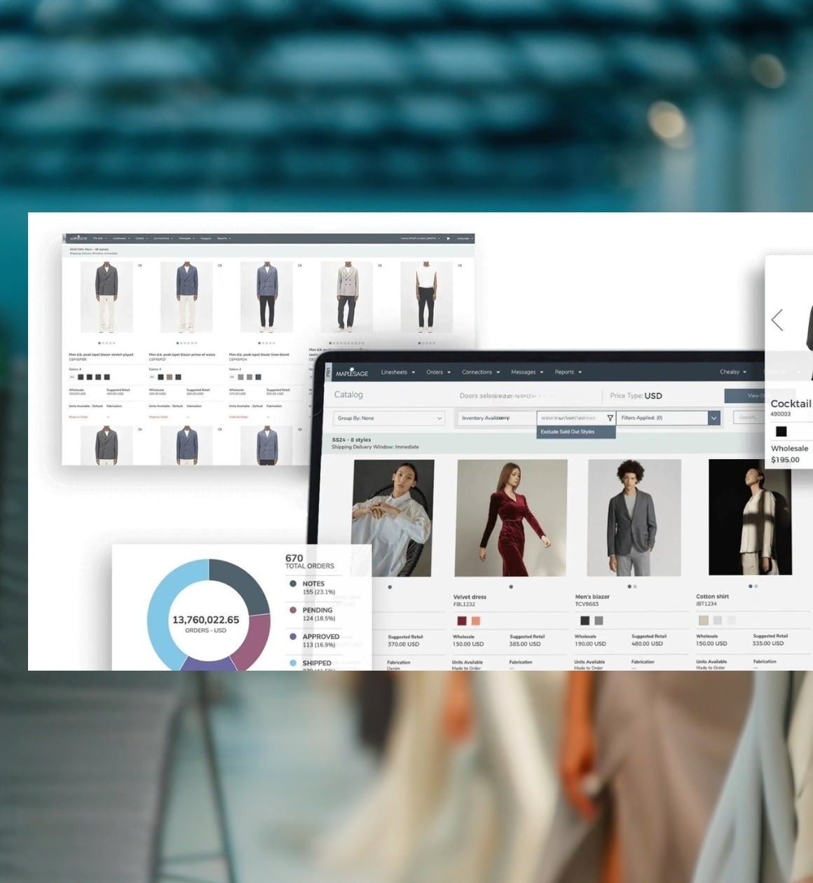 MapleSage wholesale platform — catalog, linesheets, and order analytics